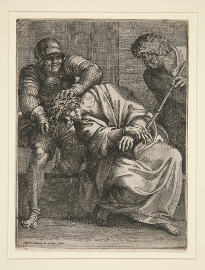 Dikenlerle Taçlandırılan İsa by Annibale Carracci