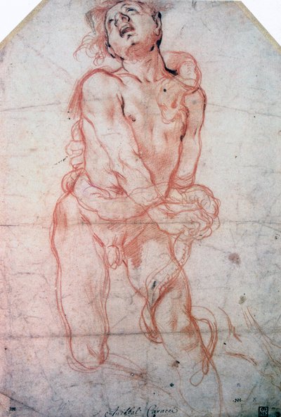 Şekil Çalışması, 1560-1609 by Annibale Carracci
