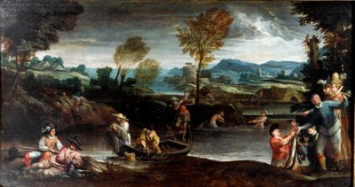 Balık tutma by Annibale Carracci