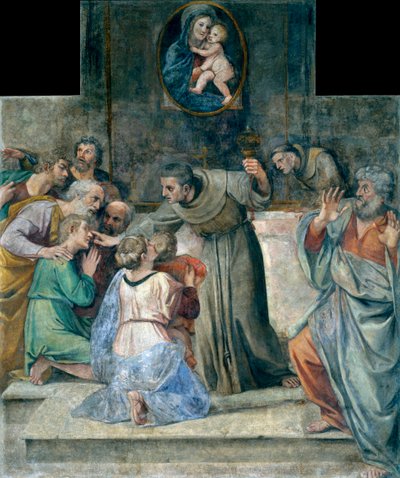 Doğumda körleri iyileştirmek - Annibale Carracci