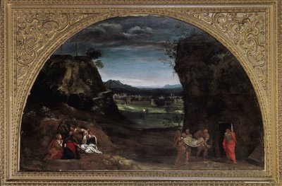 Biriktirme ile manzara (tuval üzerine yağlı boya, c.1604) by Annibale Carracci