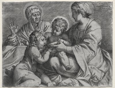 Kase ile Madonna by Annibale Carracci