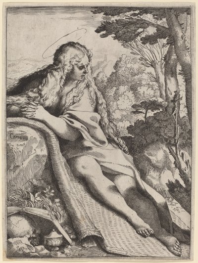 Wilderness Mary Magdalene by Annibale Carracci