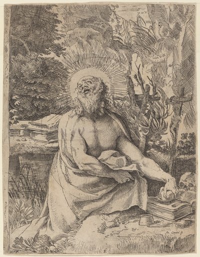 Vahşi Doğada Aziz Jerome by Annibale Carracci
