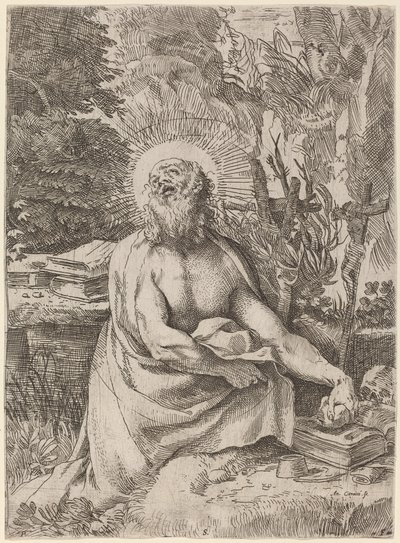Vahşi Doğada Aziz Jerome by Annibale Carracci