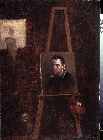 Şövalede Otoportre, 1603-04 by Annibale Carracci