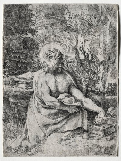 Aziz Jerome, c. 1591. by Annibale Carracci