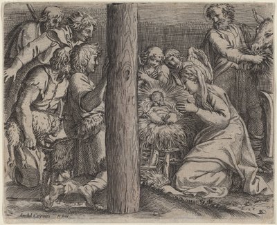 Çobanların hayranlığı by Annibale Carracci