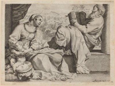 Vaftizci Yahya ile Kutsal Aile by Annibale Carracci