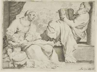 Vaftizci Yahya ile Kutsal Aile by Annibale Carracci