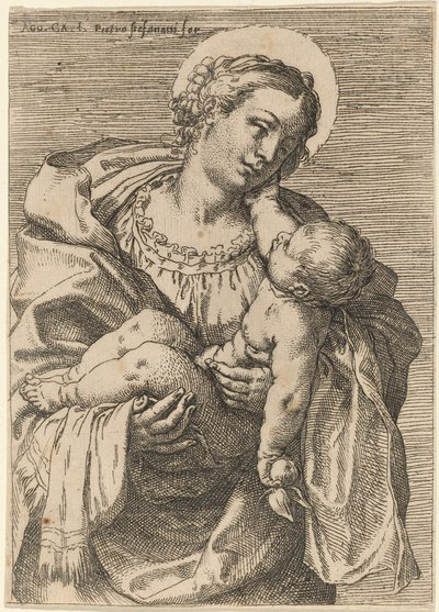 Elmalı Madonna ve Çocuk by Annibale Carracci
