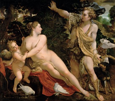 Venüs ve Adonis by Annibale Carracci