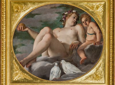 Venüs ve Aşk Tanrısı by Annibale Carracci