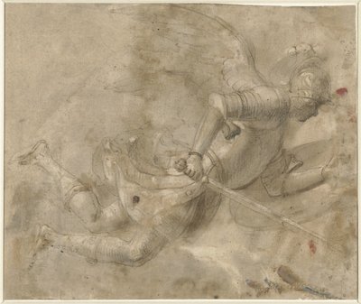Yaklaşan zırhlı Saint Michael by Anonymous