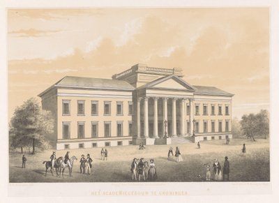 Groningen'deki Akademi Binası Groningen'deki Akademi Binası (nesne üzerindeki başlık) by Anonymous