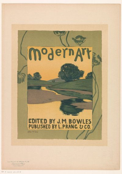 Modern Art Les Maitres de l'Affiche dergisinin reklamı (nesne üzerine seri başlığı) by Anonymous
