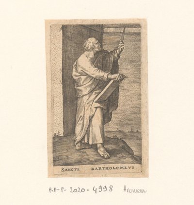Havari Bartholomeos Sancte Bartholomew (nesne üzerindeki başlık) Havariler (dizi adı) by Anonymous