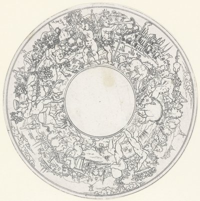 Bacchus eşeğe biniyor Yemekler: Bacchus ve Entourage Alayı ile Manzaralar (dizi başlığı) by Anonymous