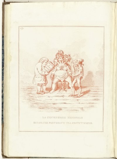 Barensnood van de Nationale Conventie, 1795 Bir Anayasa doğuran Batavian Ulusal Konvansiyonu (nesne üzerindeki başlık) Hollandia Regenerata (İtalyanca kopyası) (dizi adı) Hollanda