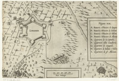 Lingen Kuşatması ve Fethi Spinola, 1605 by Anonymous