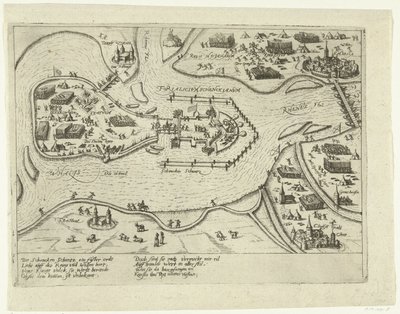 İspanyollar tarafından Schenkenschans Kuşatması, 1599 Forialicium Schenckianum (nesne üzerindeki başlık) by Anonymous