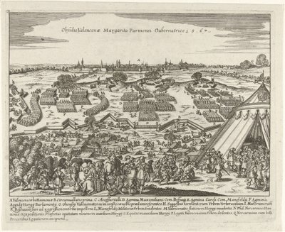 Beleg van Valenciennes, 1567 Parma valisi Margarita tarafından Valenciennes Kuşatması. 15.67 (nesne üzerindeki başlık) by Anonymous