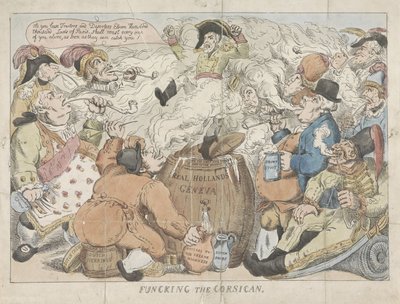 Korsikalıların fümigasyonu, 1813 Korsikalı ile dalga geçmek (nesnedeki başlık) by Anonymous