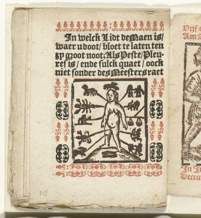 İnsan vücudundaki kan alma yerlerinin sayfası, 1712 Lidt de Maen