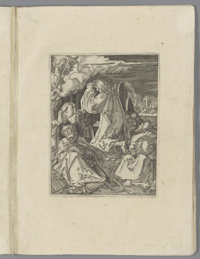 Gethsemane bahçesinde Christus Küçük Geçiş (dizi adı) Passio Christi Ab Alberto Durer Nürnberg Figürü (seri başlığı) by Anonymous