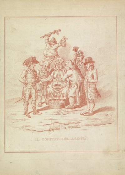 Sağlık Kurulu, 1795 Il Comitato della Sanita (nesne üzerindeki başlık) Hollandia Regenerata (İtalyan kopyası) (dizi adı) by Anonymous