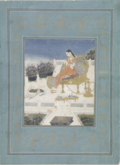 Bayan bir koltukta by Anonymous