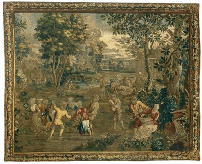 Dans Eden Çiftçiler ve Koyun Kırkıcılar Halk Yaşamından Teniers'e (dizi başlığı) by Anonymous