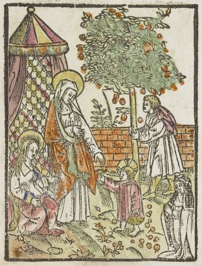 Bahçedeki Kutsal Aile by Anonymous