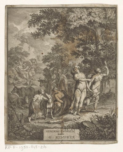 Diana ve Çobanlar Başlık sayfası: Gerard Kempher, Herderszangen, 1732 by Anonymous