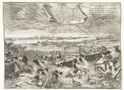 Coevorden yakınlarındaki Dijkdoorbraak, 1673 Münster Piskoposu kararnamesi ile (...) (nesne üzerindeki başlık) nasıl ve ne şekilde şekillendiğini belirleyin. by Anonymous