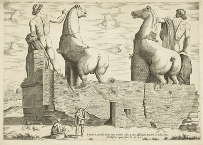 Dioscuren, van achteren gezien Roma Aynası (dizi adı) by Anonymous