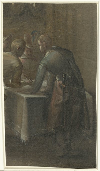 Bir masada üç adam by Anonymous