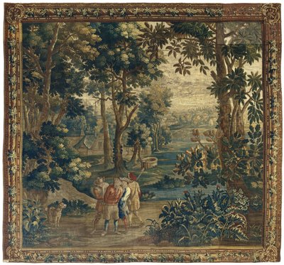 Ördek avcıları bir kaçak avcıyı yakalar ve yakalar Halk hayatı Teniers'e (dizi başlığı) by Anonymous