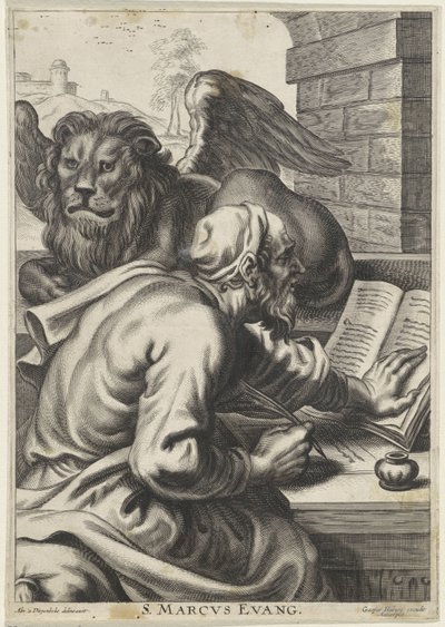Evangelist Marcus S. Marcus Evang (nesne üzerindeki başlık) by Anonymous