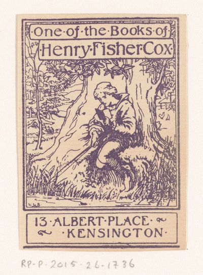 Ekslibris aracı Henry Fisher Cox by Anonymous