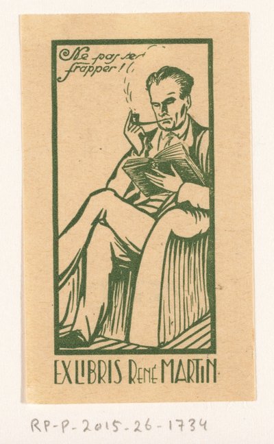 Ekslibris van René Martin by Anonymous