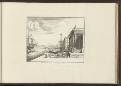 Venedik'teki Palazzo del Nunzio Ponteficio'nun görünümü Palais du Nonce à St. Francesco della Vigna à Venise (nesne üzerindeki başlık) Venedik, Livorno, Napoli ve Roma'daki saraylar ve anıtlar (seri başlığı) by Anonymous