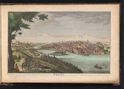 Prag manzarası Prag (nesne üzerindeki başlık) by Anonymous
