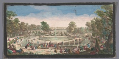 Gezicht op de Orangerie van het Château de Saint-Cloud Orangery tarafından Chateau de St. Cloud
