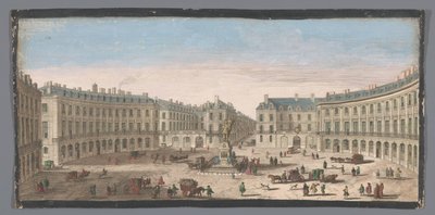 Gezicht op de Place des Victoires te Paris Place des Victoires