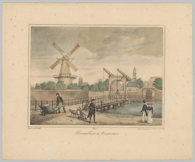 Amsterdam'daki Raampoort'un Görünümü Amsterdam'daki Raampoort (nesne üzerindeki başlık) Amsterdam Şehri'nin Altı Ana Kapısının Görünümleri. 1. Cahier (dizi adı) by Anonymous