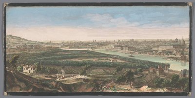 Chaillot köyünden görülen Paris şehrinin görünümü Chaillot köyünün yazarı tarafından çekilen Paris şehrinin genel görünümü (nesne üzerindeki başlık) by Anonymous