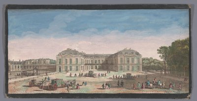 Gezicht op het Château de Choisy Avlunun yanından Choisy Kraliyet Evi