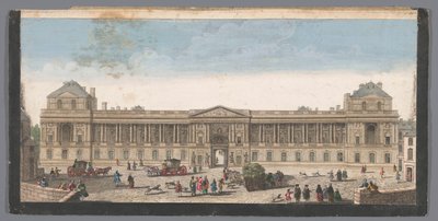Paris'teki Palais du Louvre'un görünümü by Anonymous