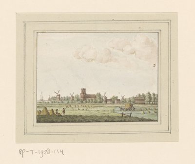 Aartswoud köyünün görünümü by Anonymous